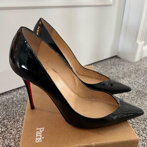 Christian Louboutin Black Patent Leather Heels